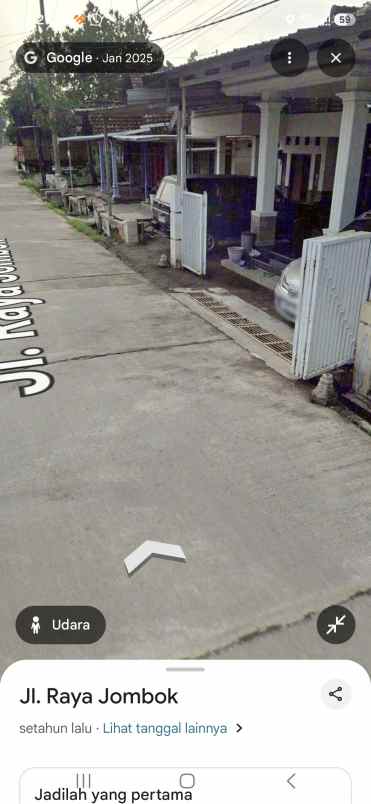 jual tanah pekarangan strategis 0 jalan