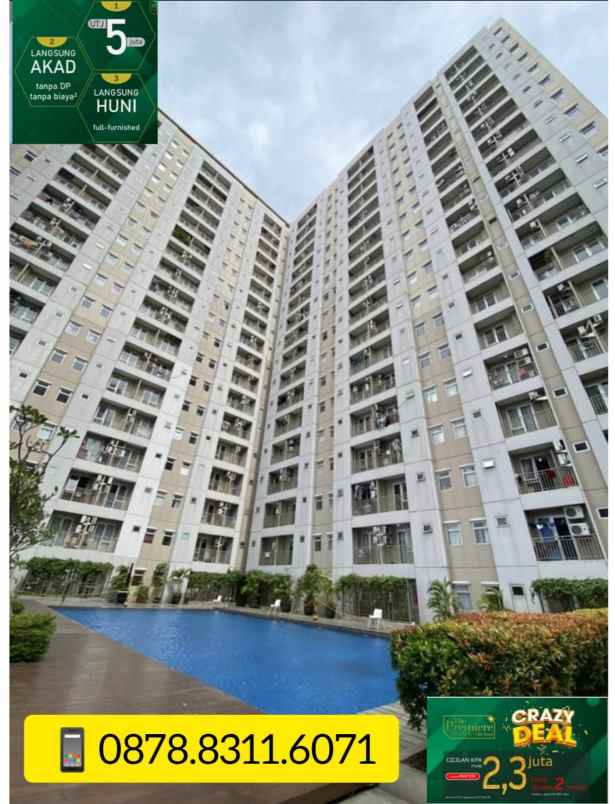 oak tower apartemen jakarta 2 br cicilan 2 3 jutaan