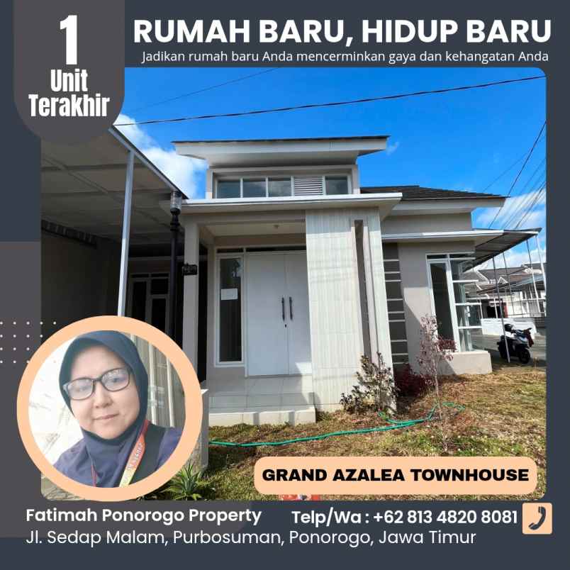 rumah 1lantai posisi hook syariah ponorogo