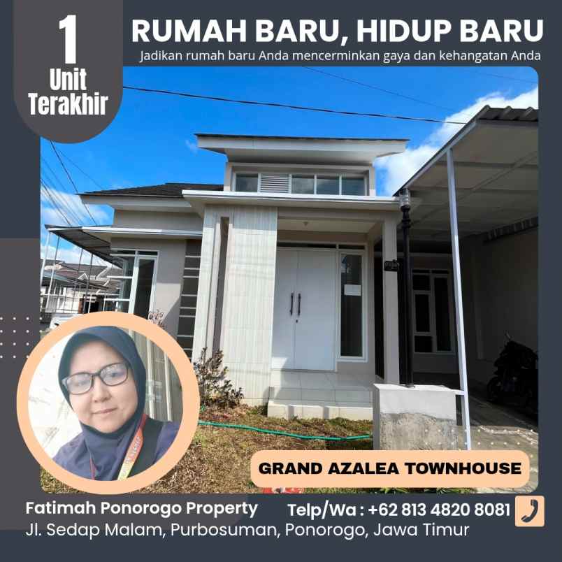 rumah 1lantai posisi hook syariah ponorogo