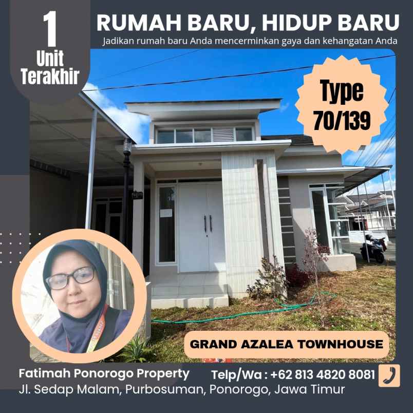 rumah 1lantai posisi hook syariah ponorogo