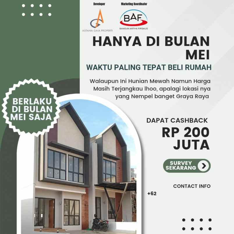 rumah 2 lantai minimalis dekat graha raya bintaro