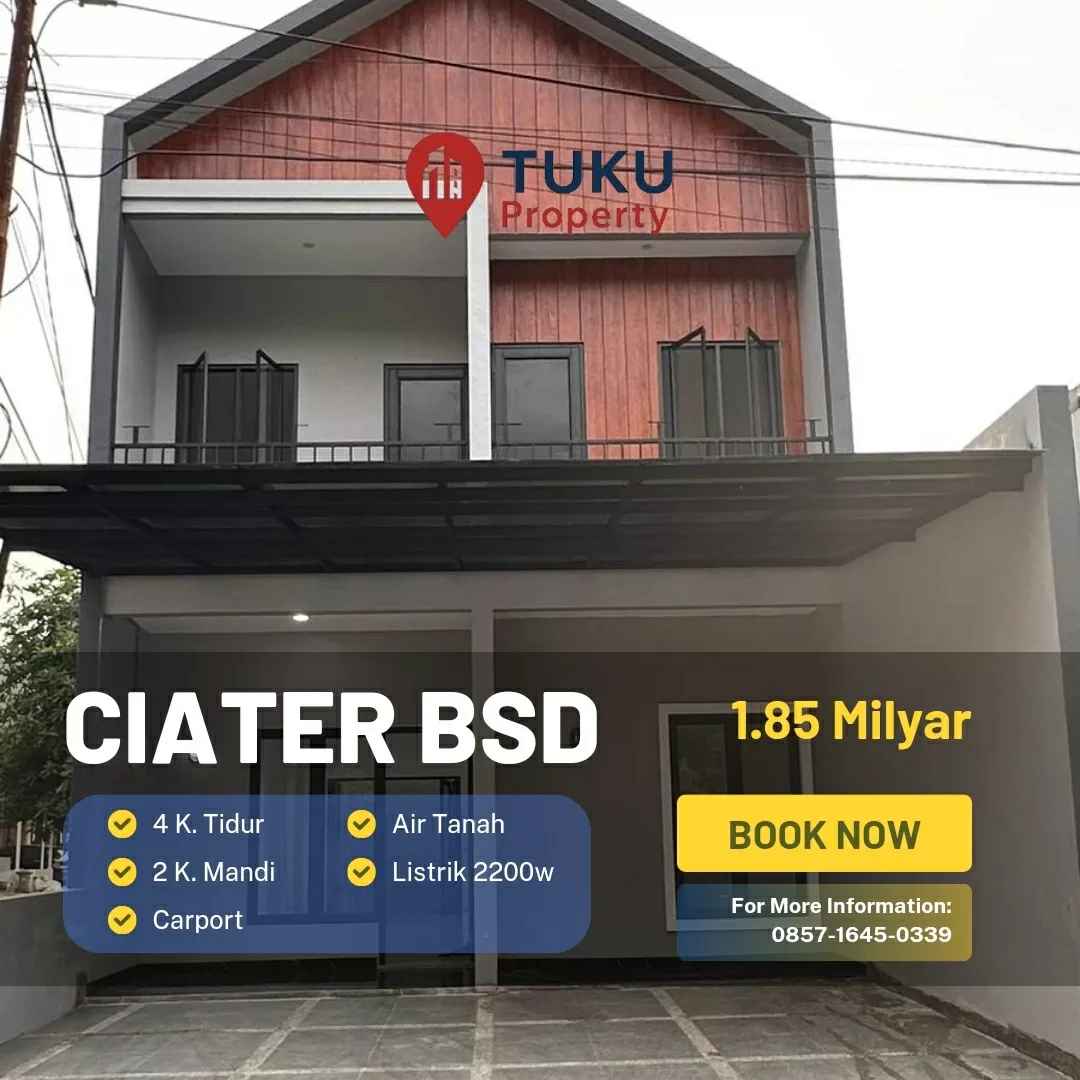 rumah baru ciater bsd model farm house