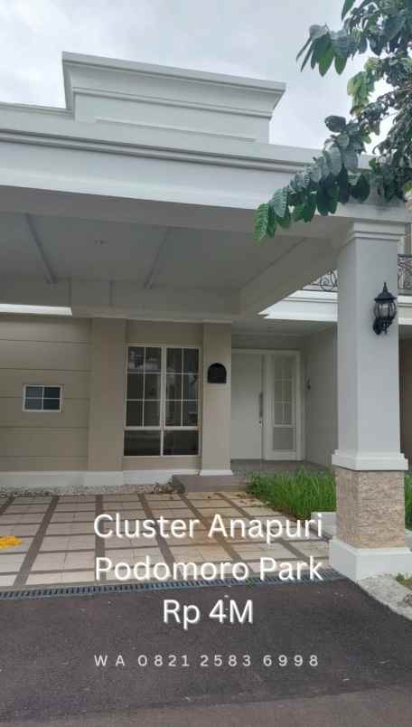 rumah baru di podomoropark bandung cluster anapuri