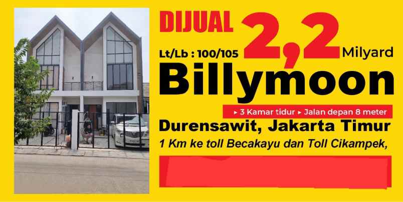 rumah baru scandinavian di billymoon pondok kelapa