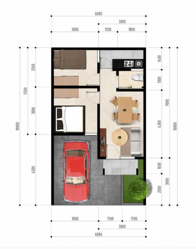 rumah cluster 797 jt an di tapos depok
