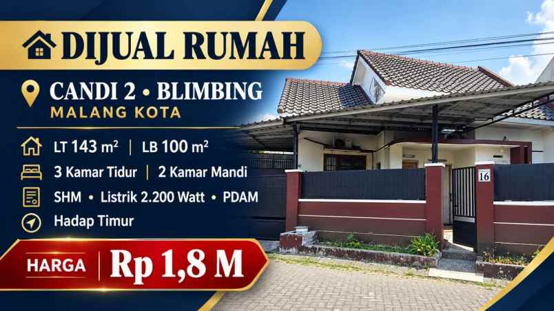 rumah siap huni lokasi dekat kampus brawijaya