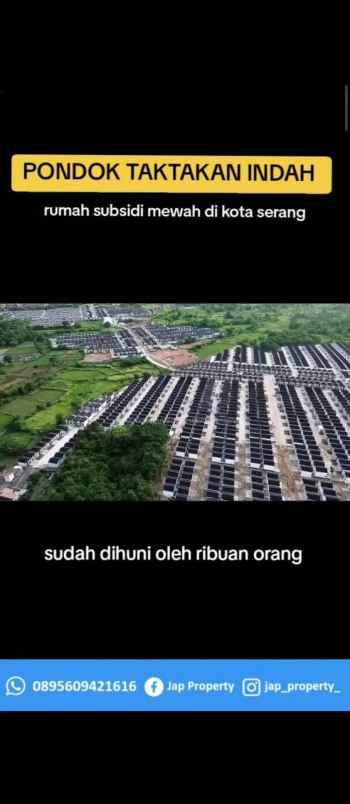 rumah strategis pondok taktakan indah