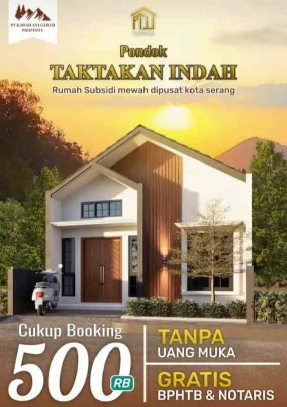 rumah strategis pondok taktakan indah