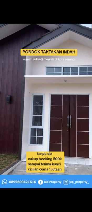 rumah strategis pondok taktakan indah