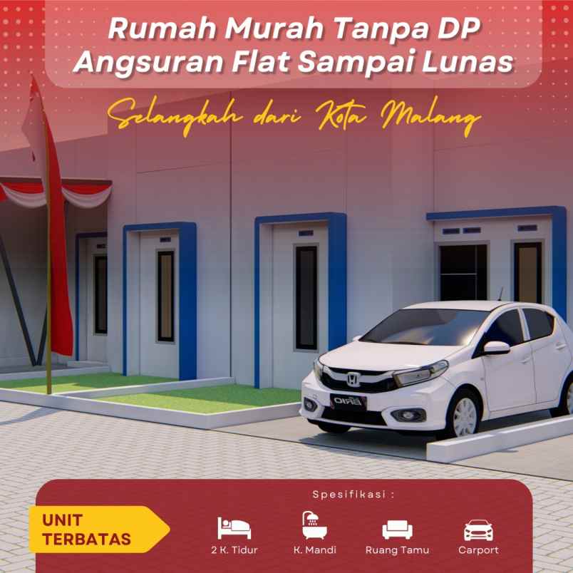 rumah subsidi baru dp 0 lokasi kedungrejo pakis