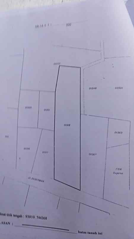 tanah jln cikancas durajaya