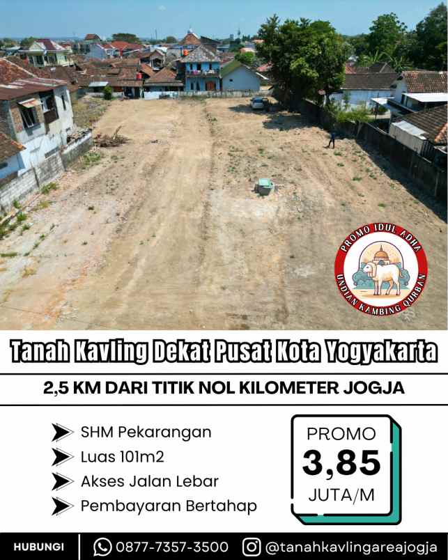 tanah kavling strategis dekat pusat kota yogyakarta