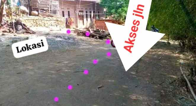 tanah murah rata dan padat pinggir jl desa