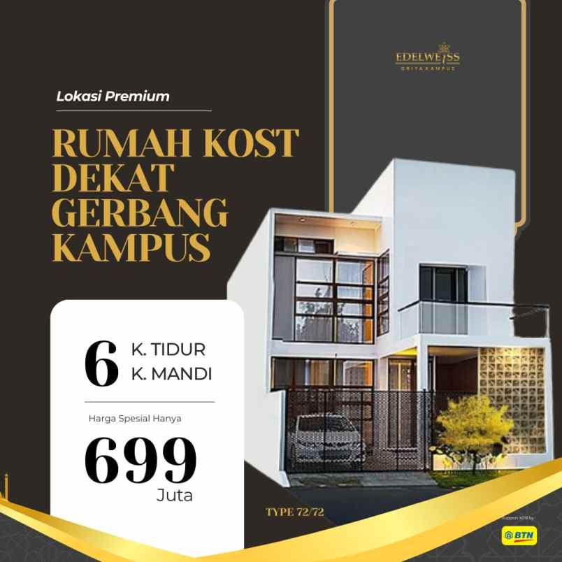 bisnis rumah kost dekat kampus uin 3 malang