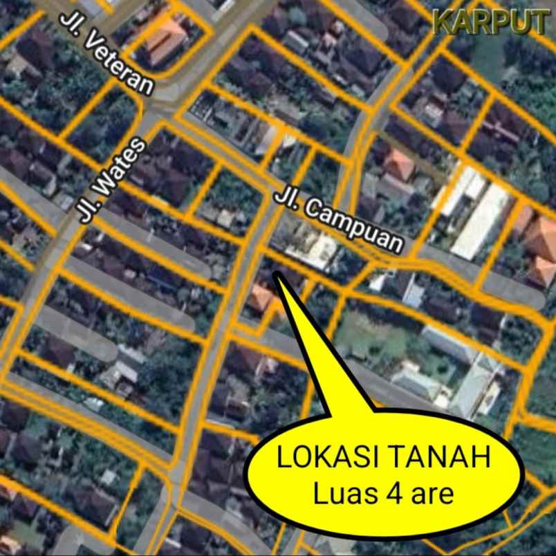 dijual 4 are jl campuan veteran buduk mengwi
