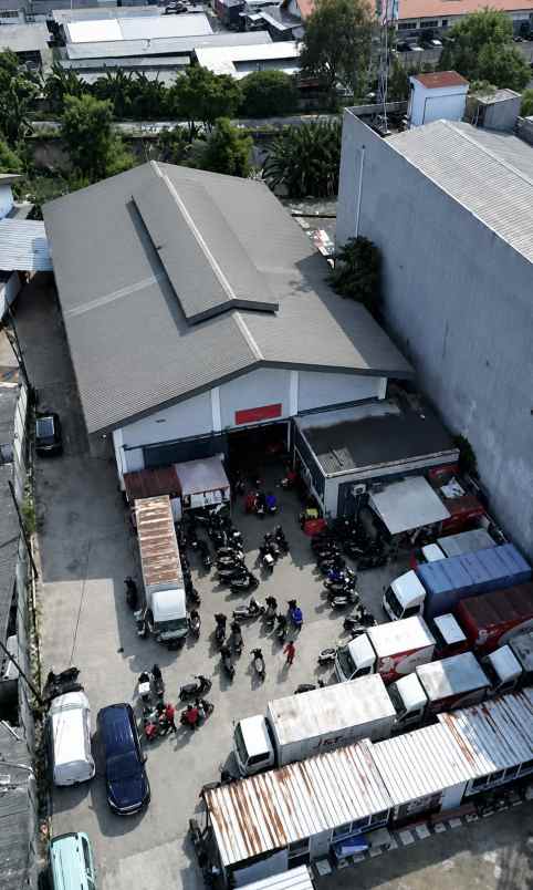 dijual gudang dan tanah akses container di pulo gadung