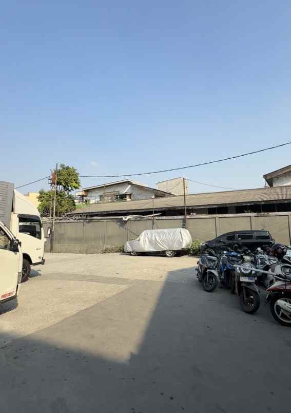 dijual gudang dan tanah akses container di pulo gadung