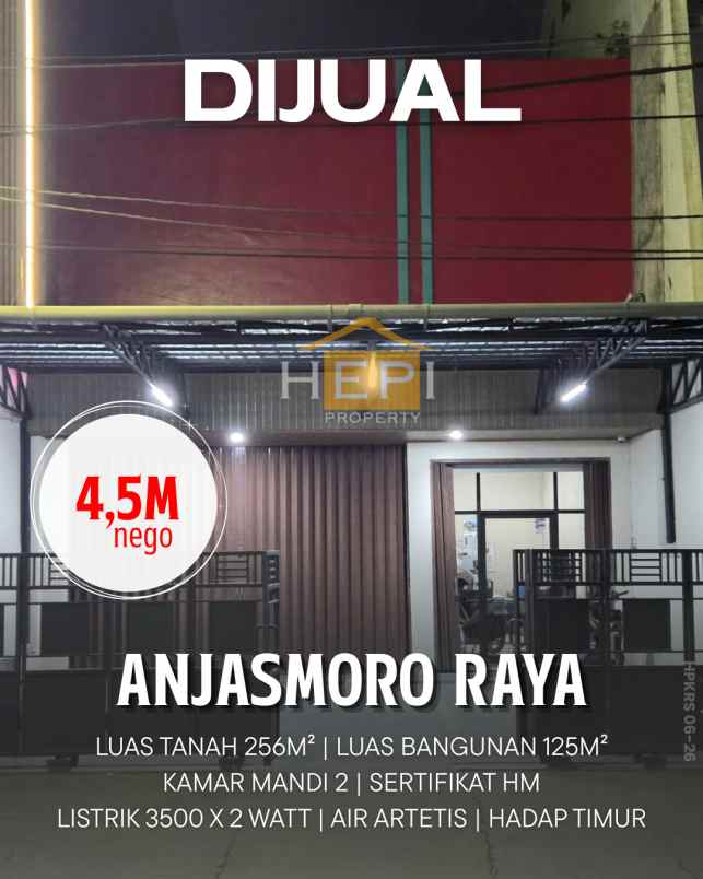 dijual ruko di anjasmoro raya semarang