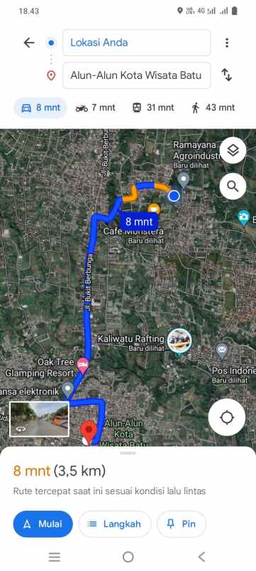 dijual ruko gudang kantor dijual rumah di jl masjid