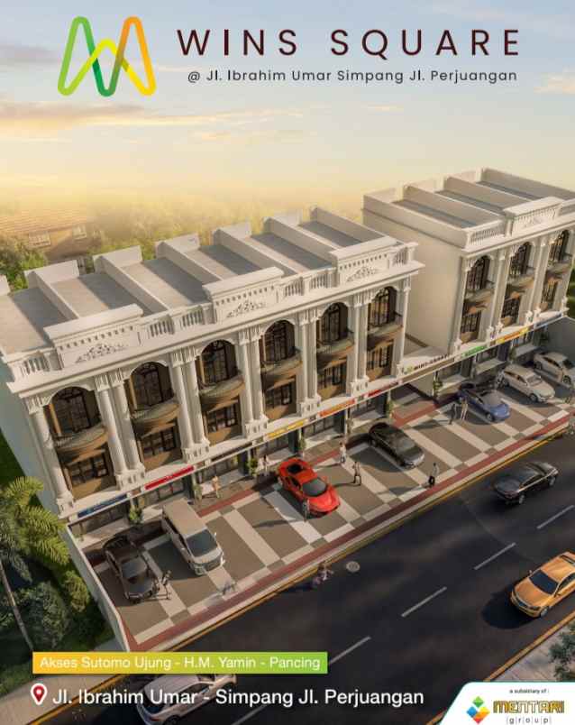 dijual ruko gudang kantor jalan ibrahim umar