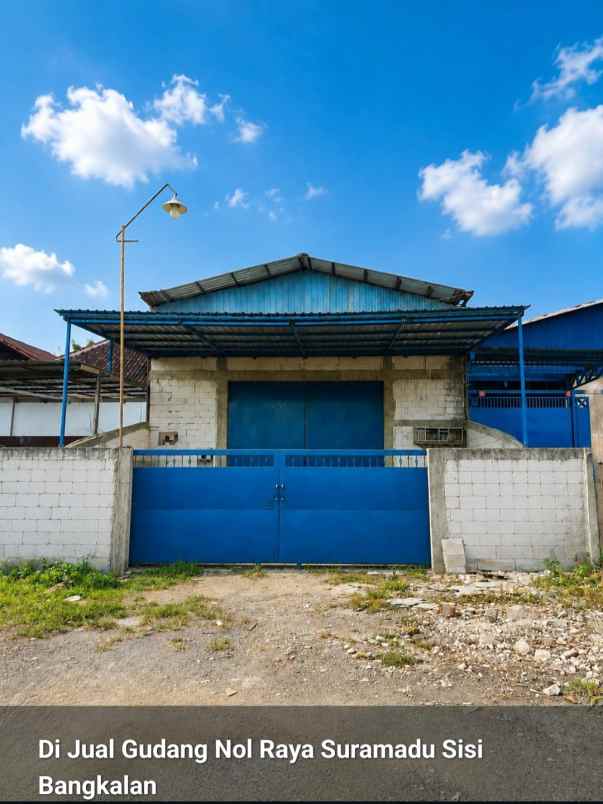 dijual ruko gudang kantor jalan raya suramadu