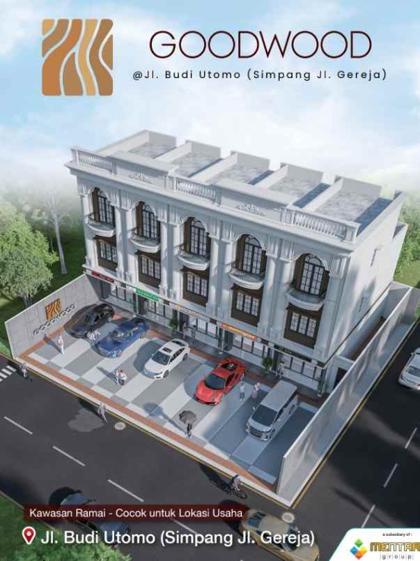 dijual ruko gudang kantor jl budi utomo simpang jln