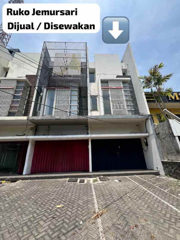 dijual ruko gudang kantor raya jemursari