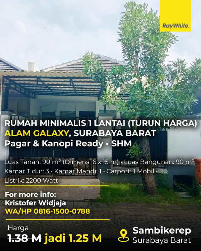dijual rumah alam galaxy