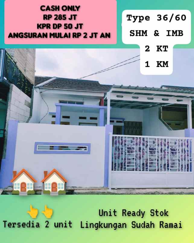 dijual rumah babelan kota bekasi