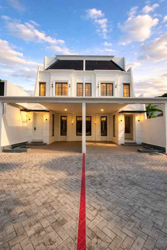 dijual rumah baru design classic modern siap huni