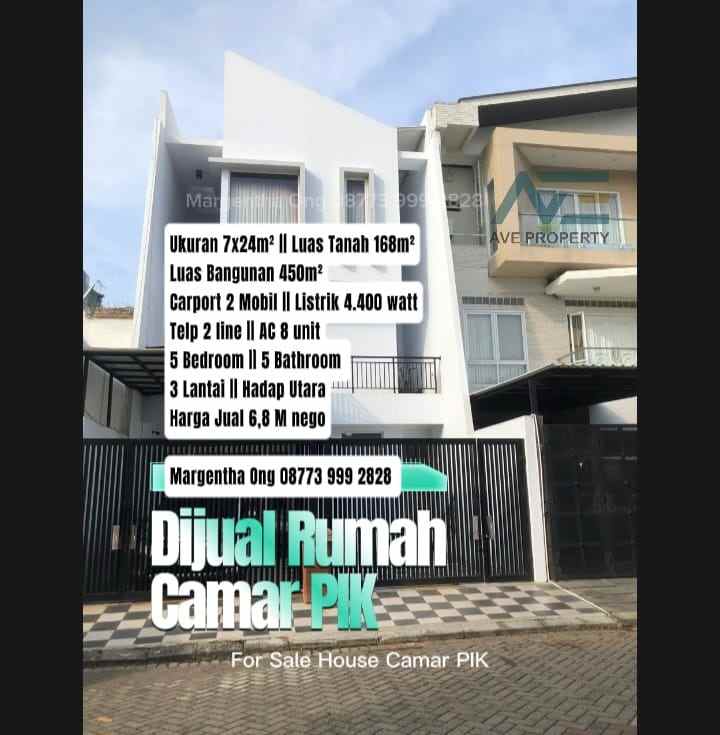 dijual rumah camar pik 5 bedroom hadap utara
