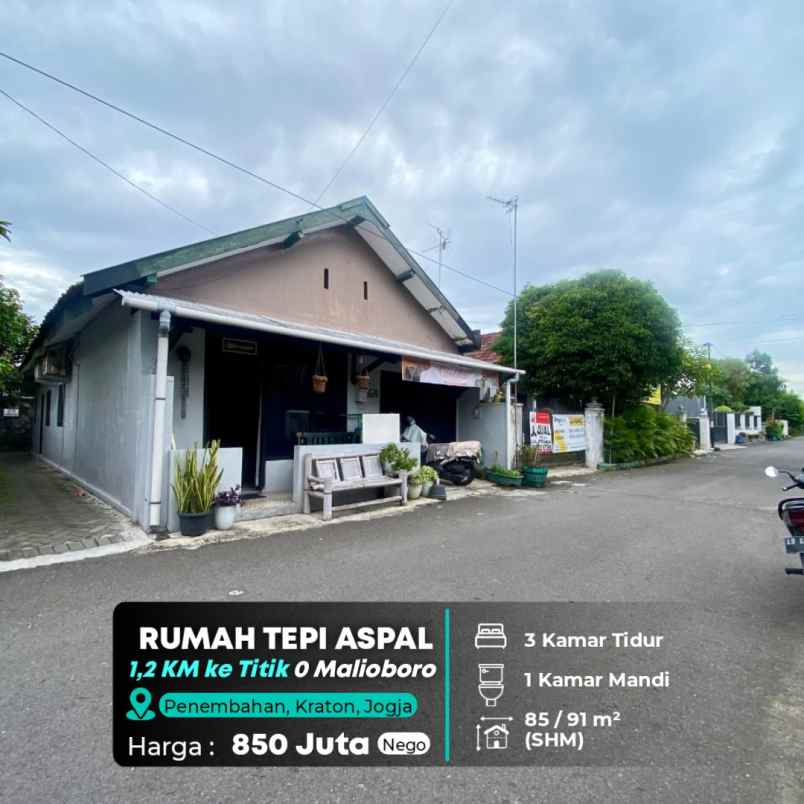dijual rumah dekat kraton