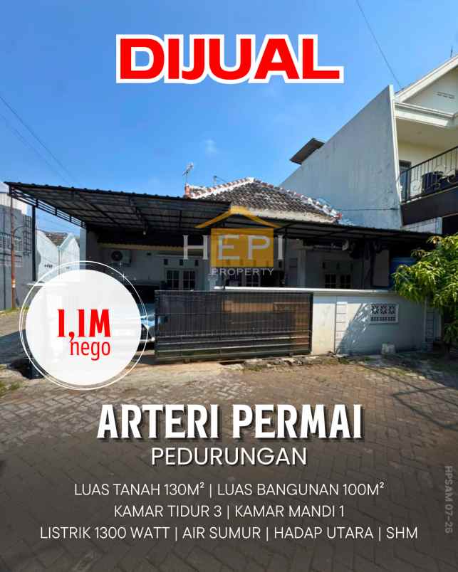 dijual rumah di arteri permai pedurungan semarang