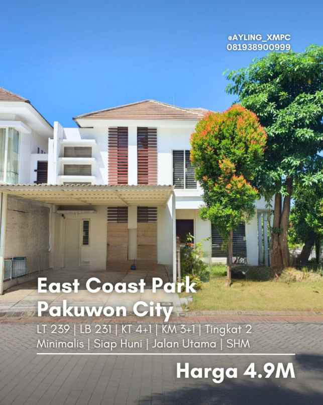 dijual rumah eastcoast park