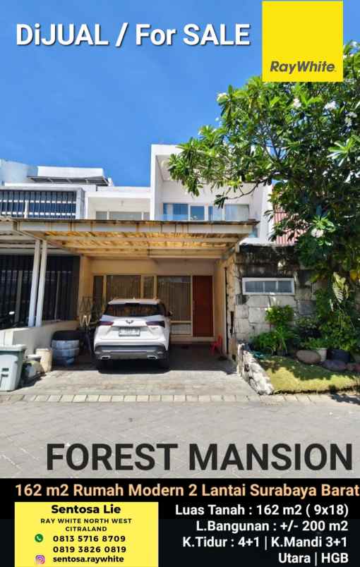 dijual rumah jalan forest mansion