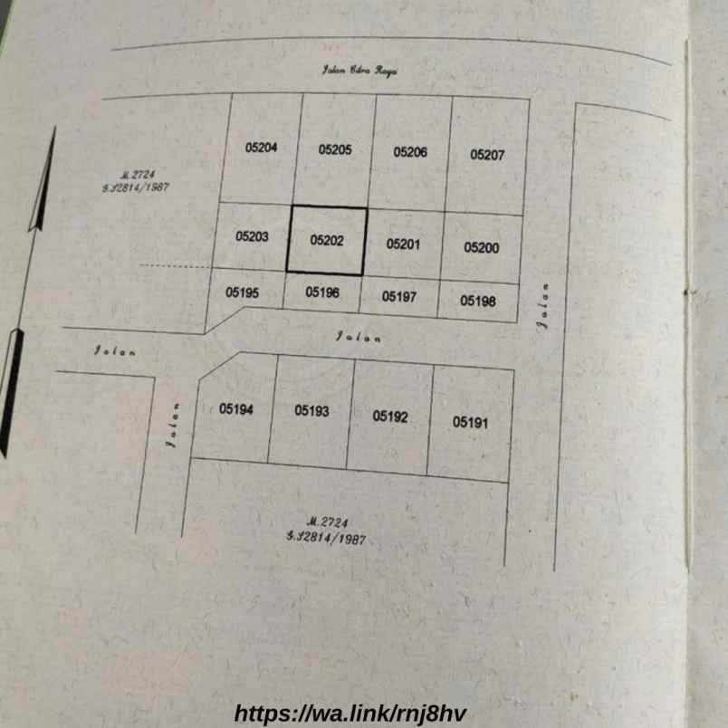 dijual rumah jl citra sari tuah karya