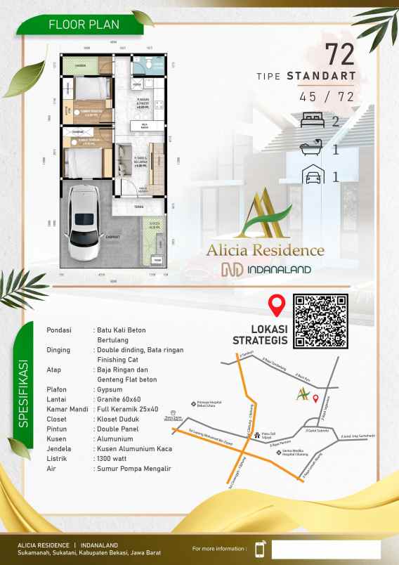 dijual rumah jl jagawana sukamanah kab