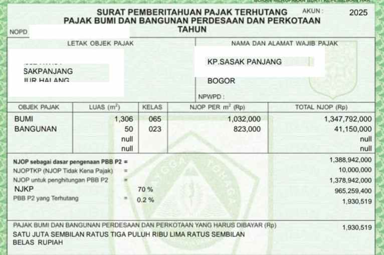dijual rumah jl raya pemuda