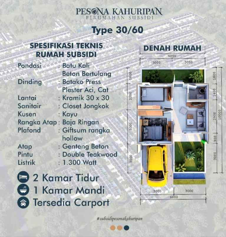 dijual rumah jl setusari desa jatisari