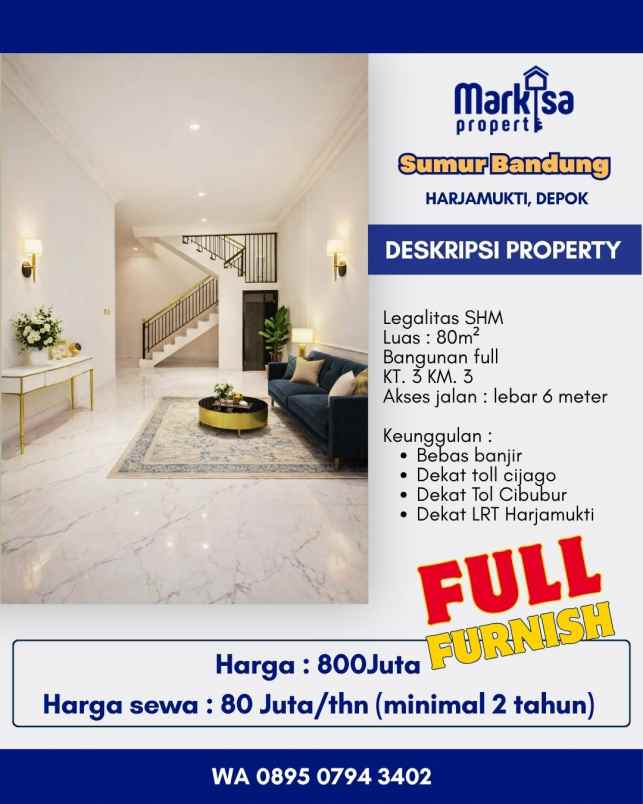 dijual rumah jl sumur bandung