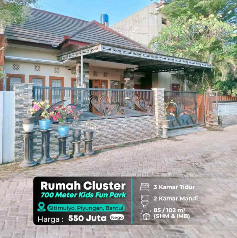 dijual rumah jl wonosari km 10