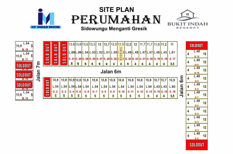 dijual rumah menganti