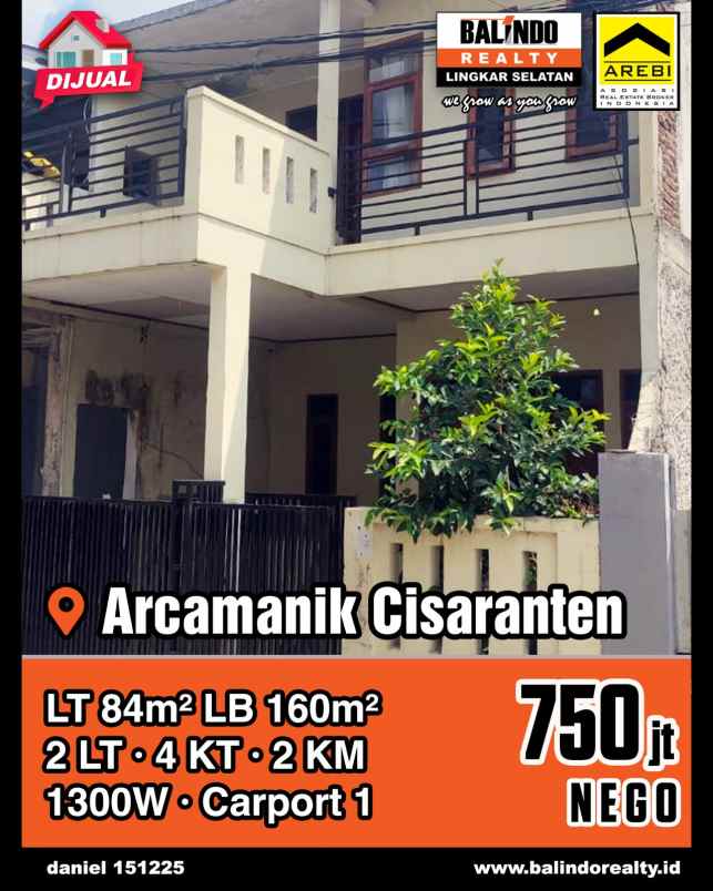 dijual rumah murah arcamanik