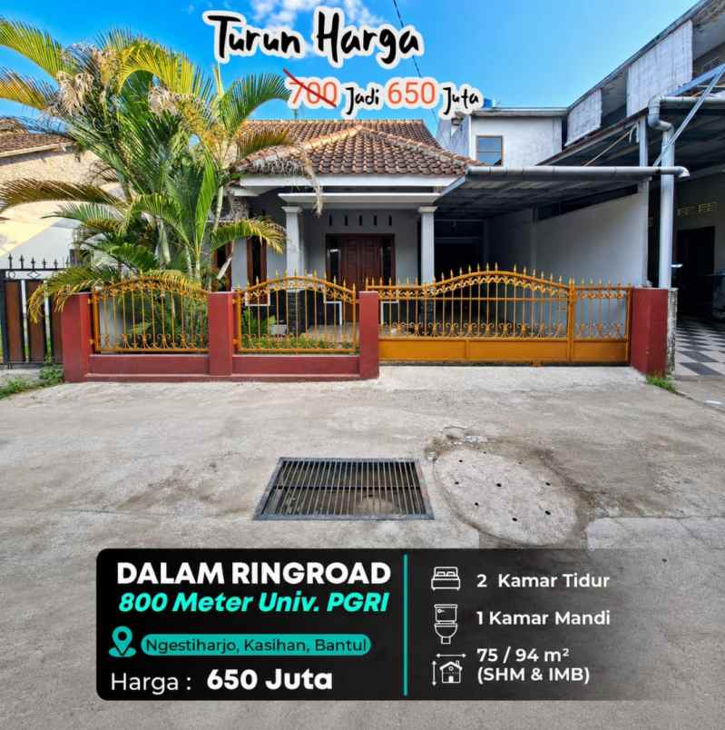 dijual rumah ngestiharjo