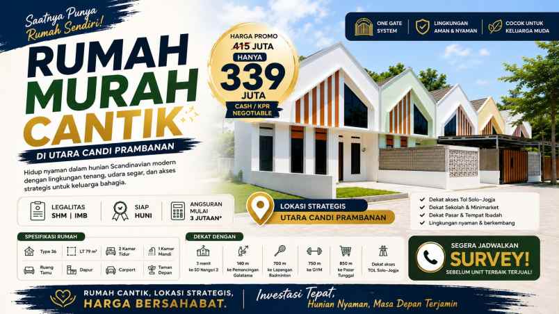 dijual rumah rumah kkr 1 prambanan