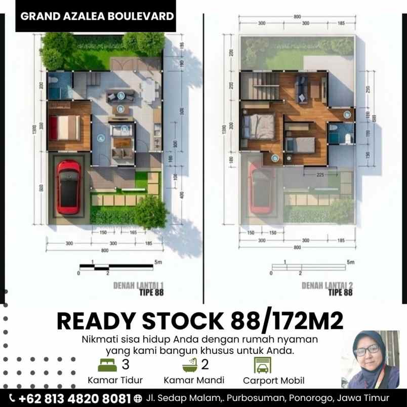 dijual rumah sedap malam purbosuman