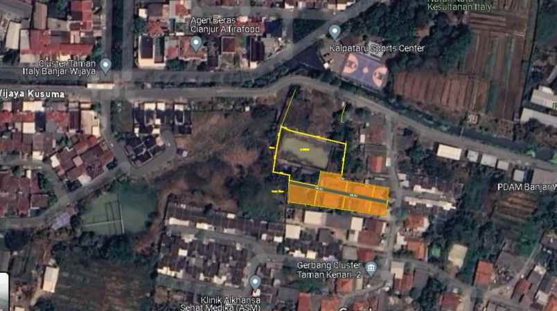 dijual tanah area banjar wijaya poris