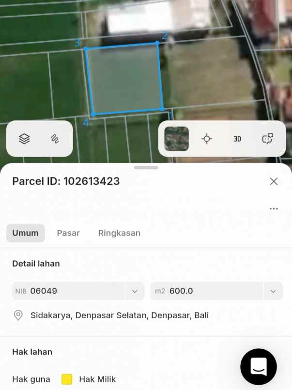 dijual tanah buluh indah