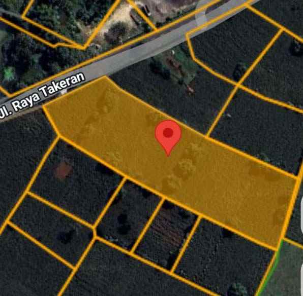 dijual tanah jalan takeran kec solokuro